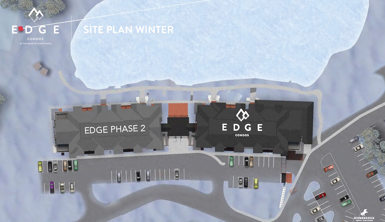 Edge Condos At Horseshoe site plan winter