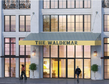 Rendering of The Waldemar Condos entrance