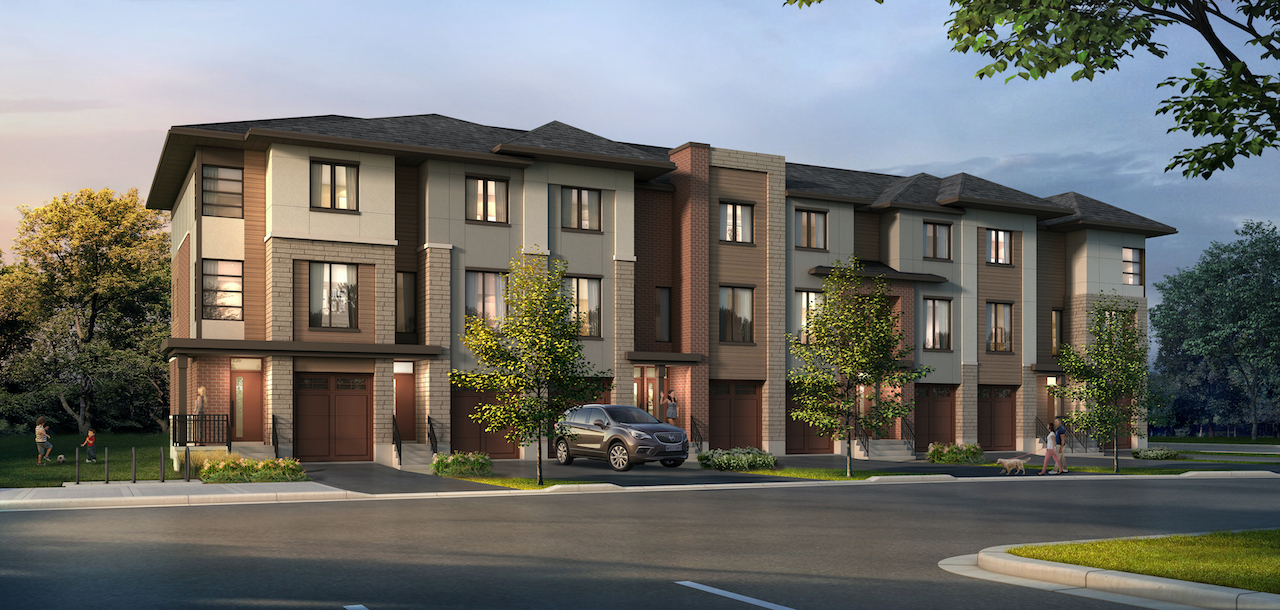 Exterior rendering of Waterstone Towns