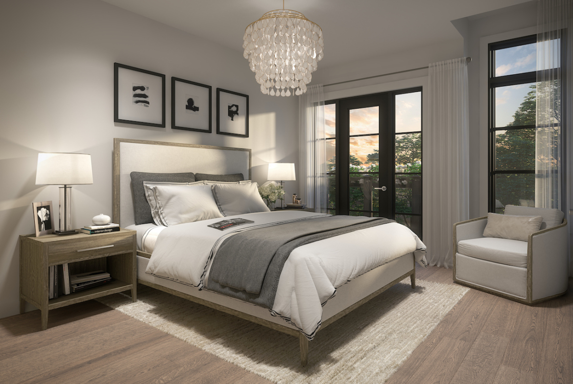 Rendering of Archetto Towns interior bedroom