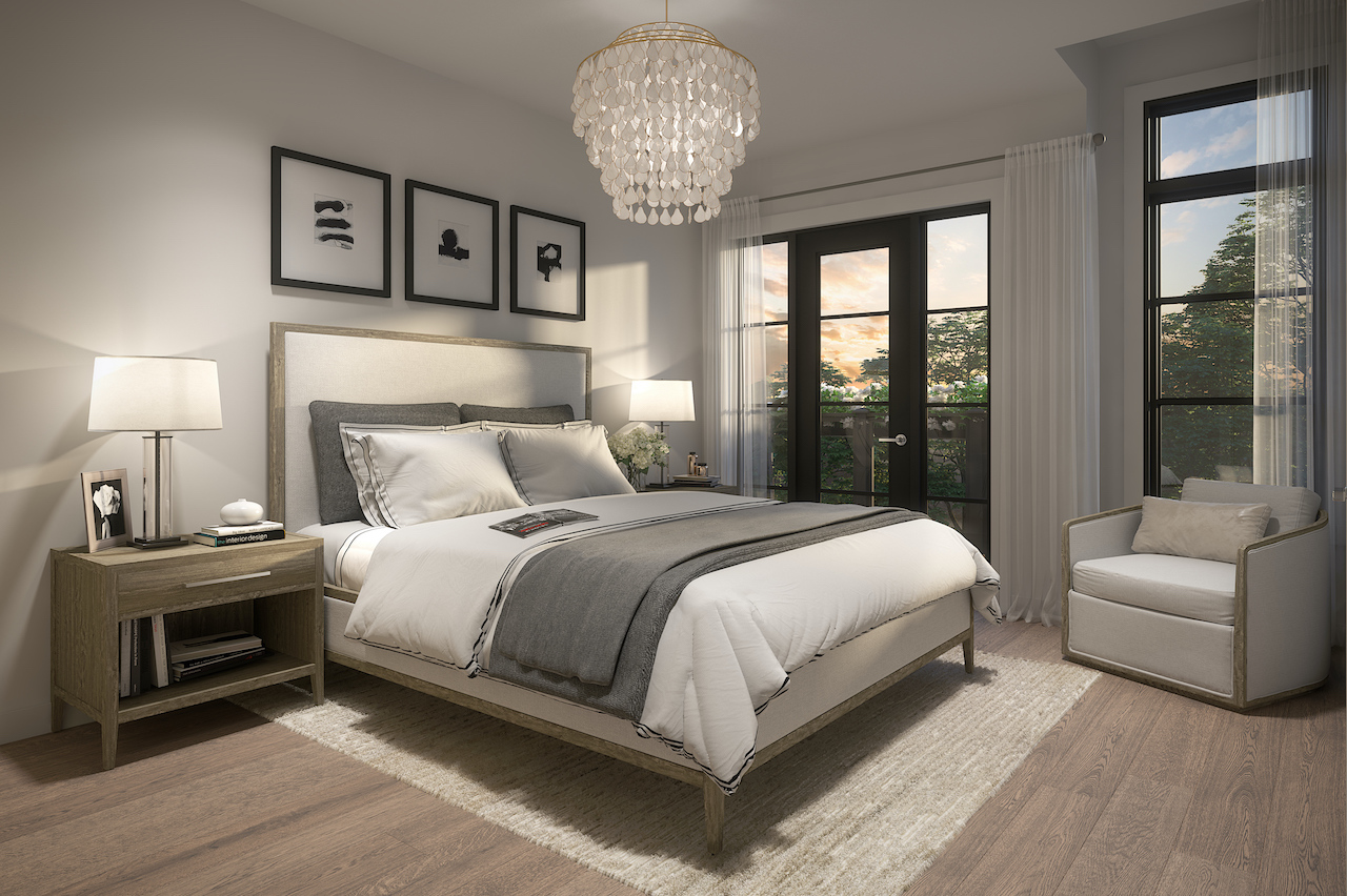 Rendering of Archetto Towns interior bedroom