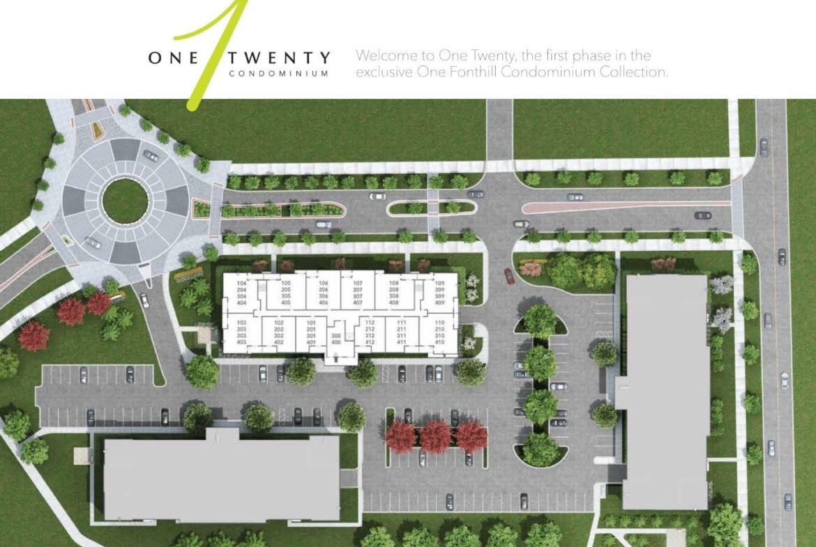 Site Plan of One Twenty Condos Pelham, Ontario