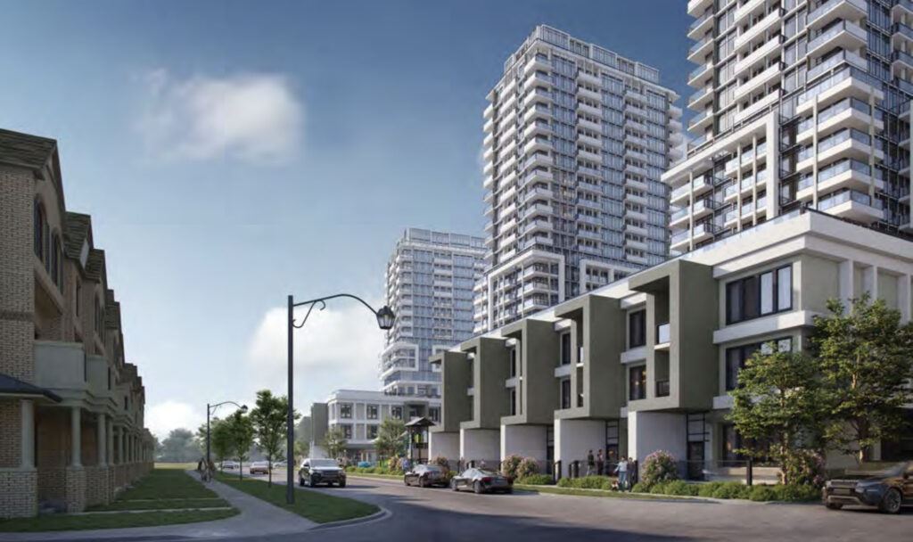 Rendering of Joy Station Condos and Towns