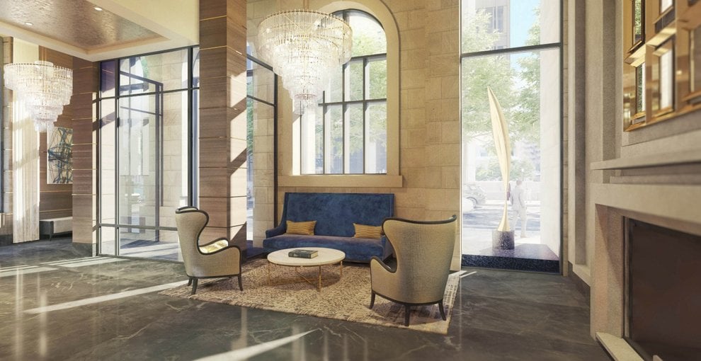 Rendering of 628 Saint-Jacques Condos lobby