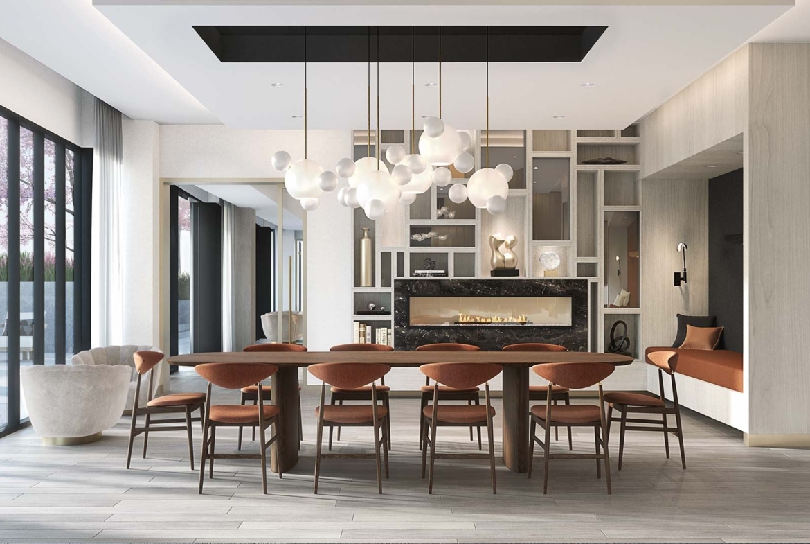 The Dupont Condos private dining space