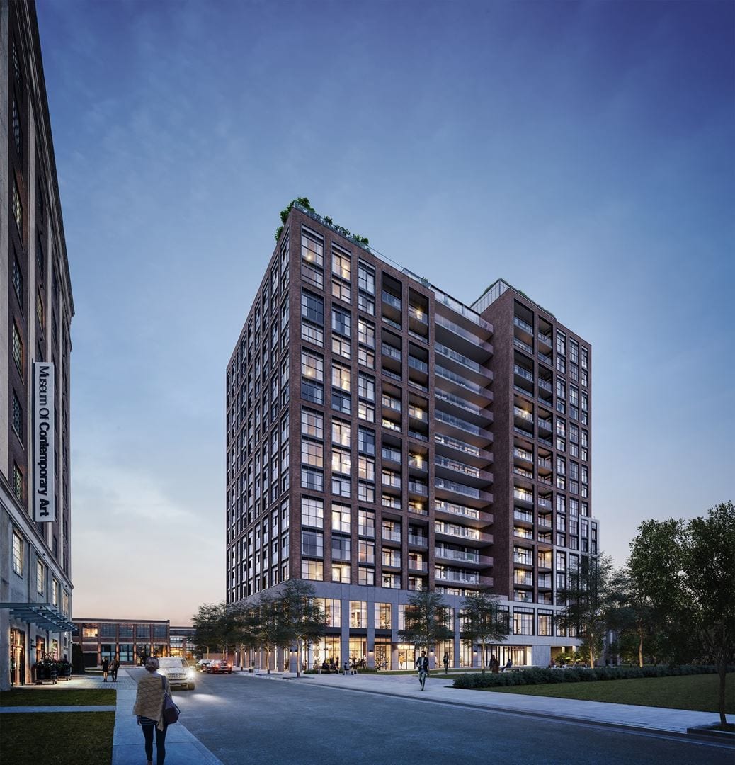 Rendering of House of Assembly Condos exterior