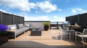 Rendering of Lookout On The Knoll Towns The Reserve Collection rooftop terrace