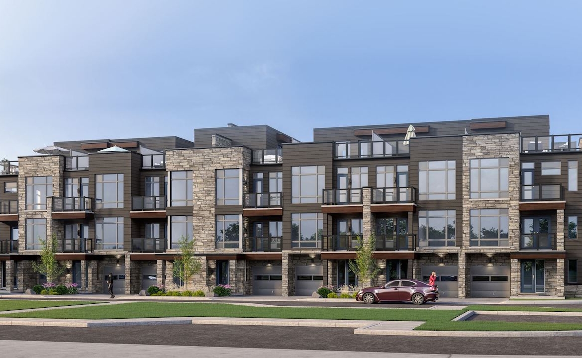 Rendering of Orillia Fresh Towns exterior view