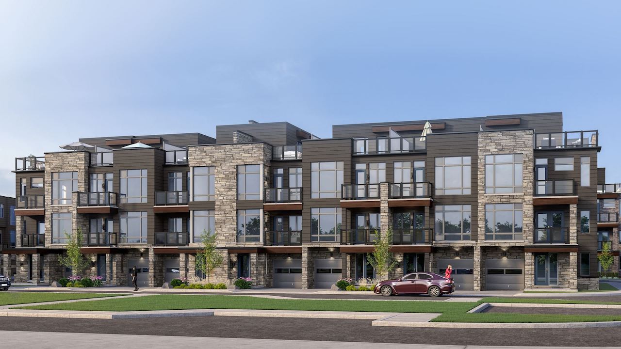 Rendering of Orillia Fresh Towns exterior view