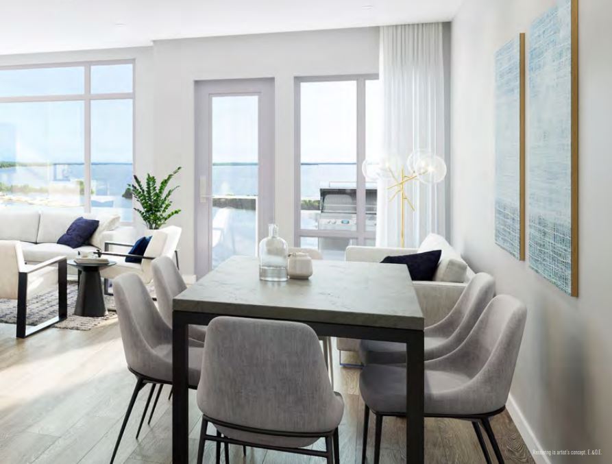Rendering of Orillia Fresh Towns suite dining