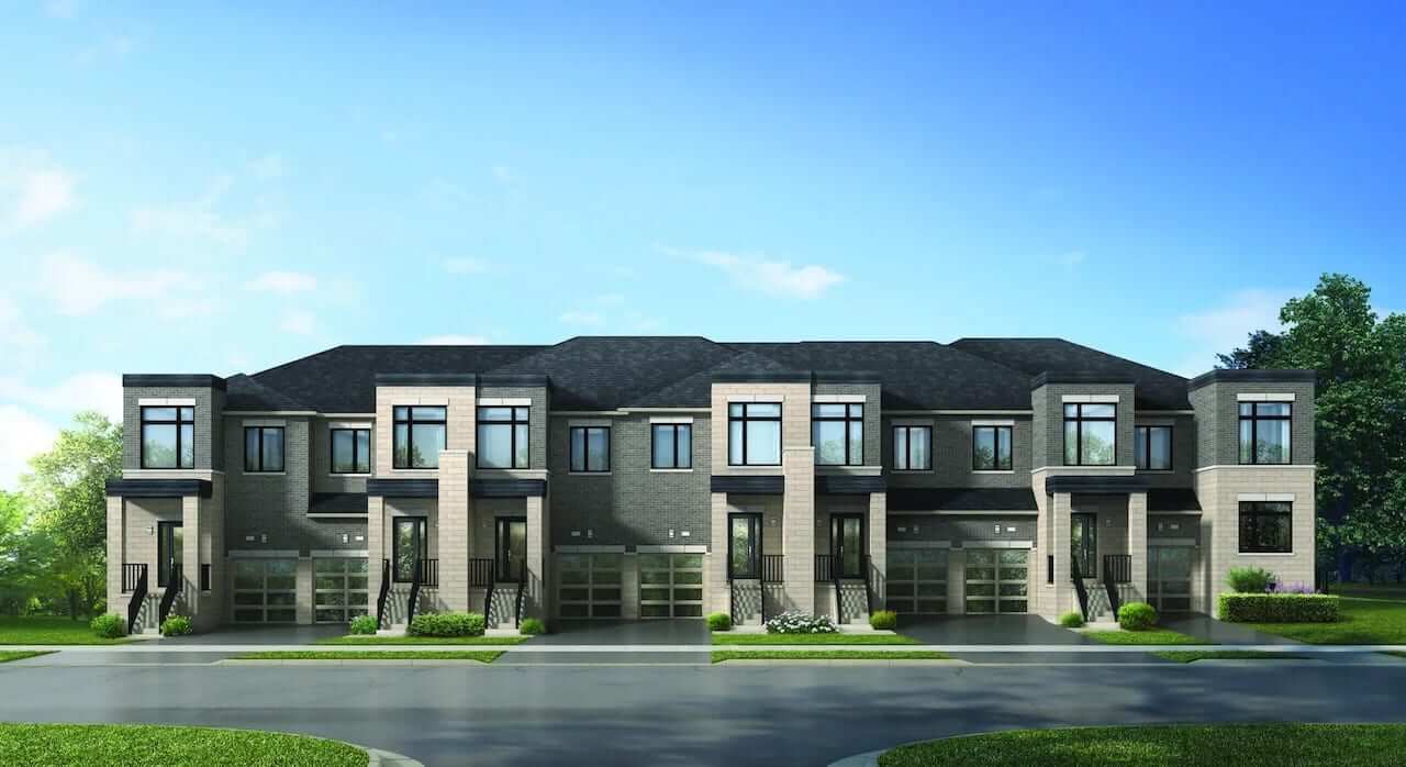Rendering of Victory Green townhomes