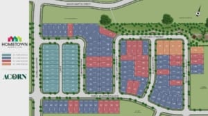 Site plan of Hometown Sharon Village by Acorn Developments