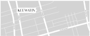 Street map of Residences on Keewatin Park in Toronto