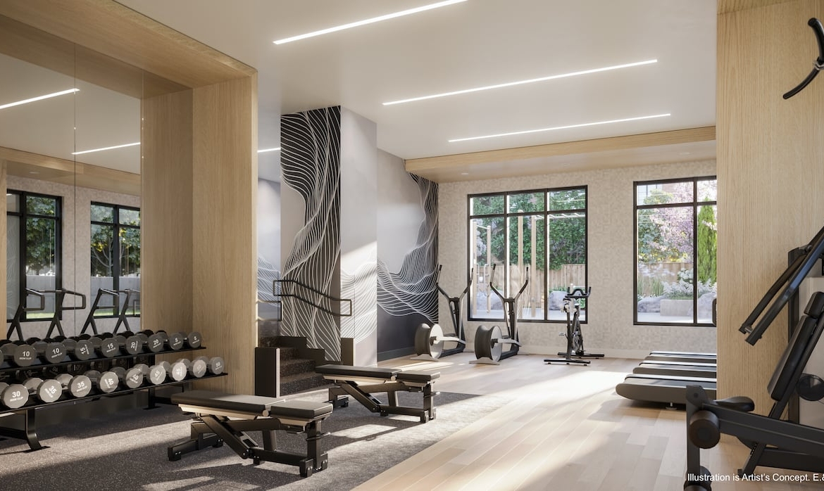 Rendering of Boulevard at the Thornhill fitness centre