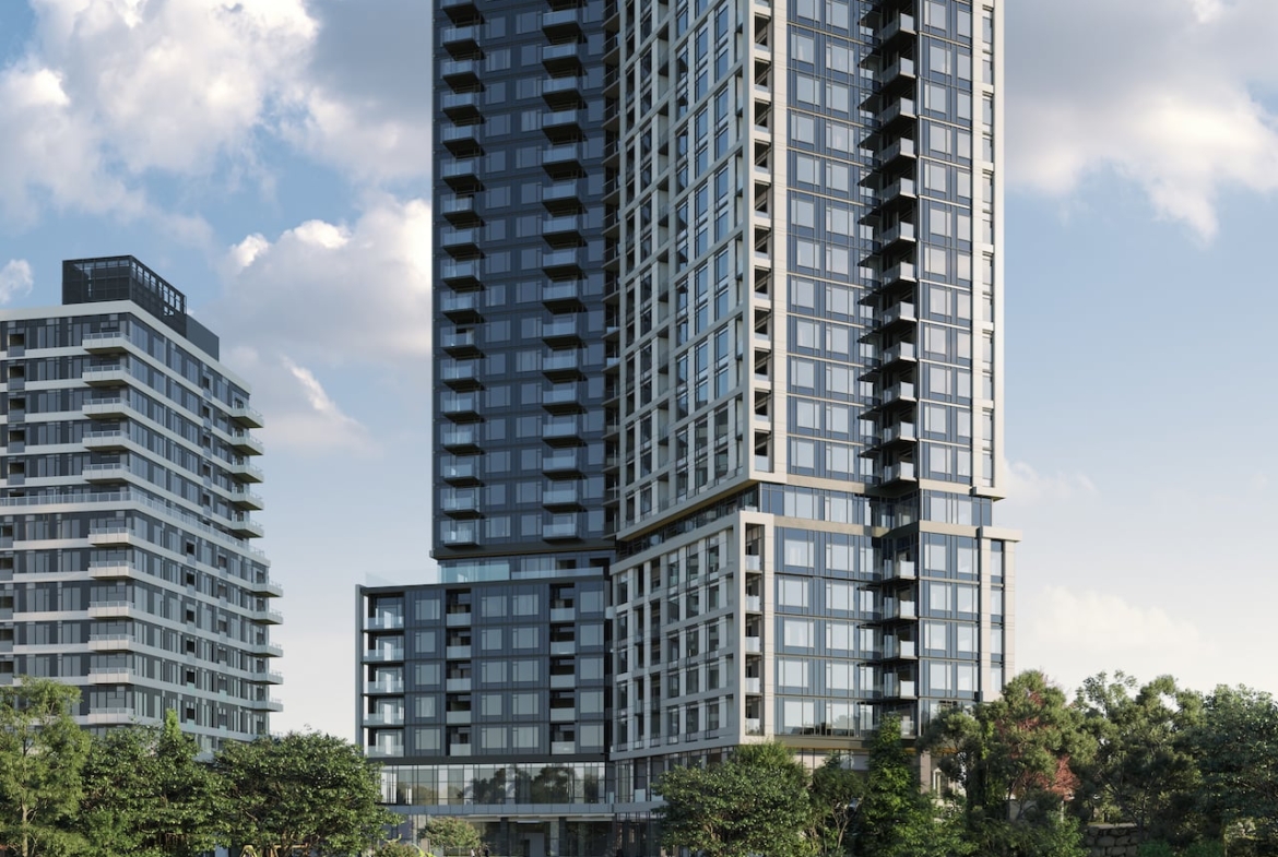 Rendering of Kindred Condos exterior full view