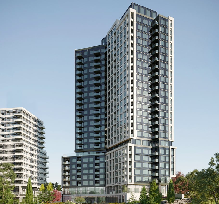 Exterior rendering of Kindred Condos