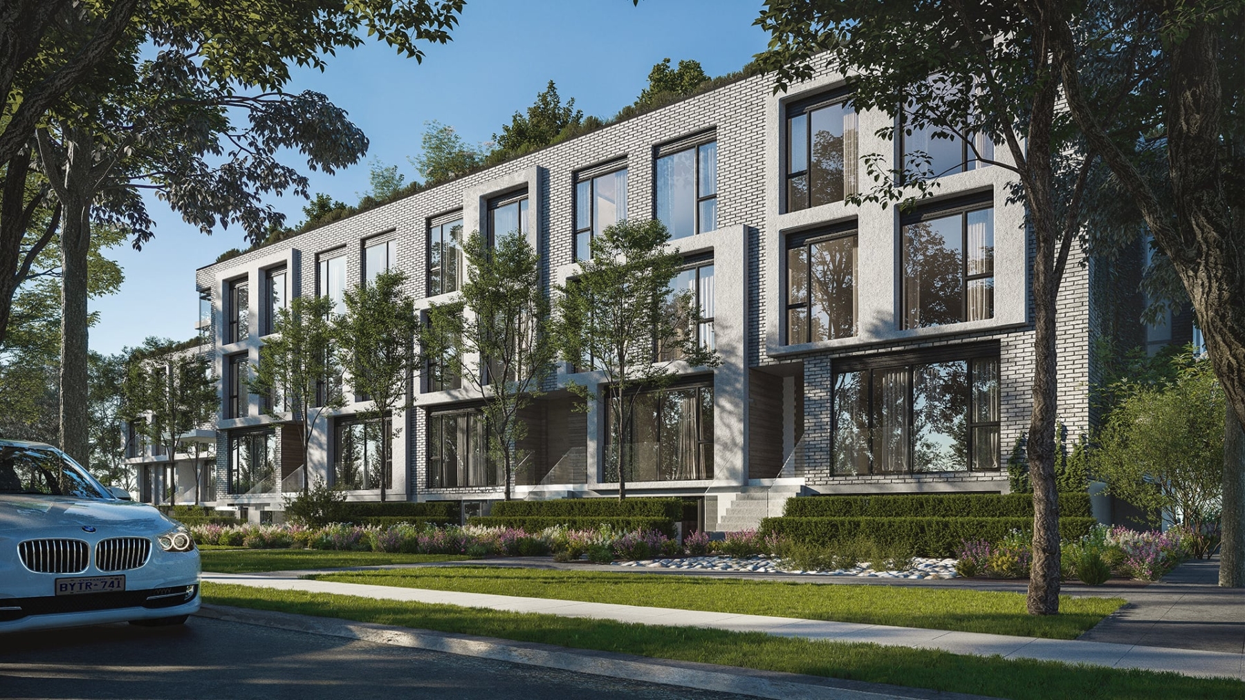 Rendering of Residences on Keewatin Park Townhomes exterior