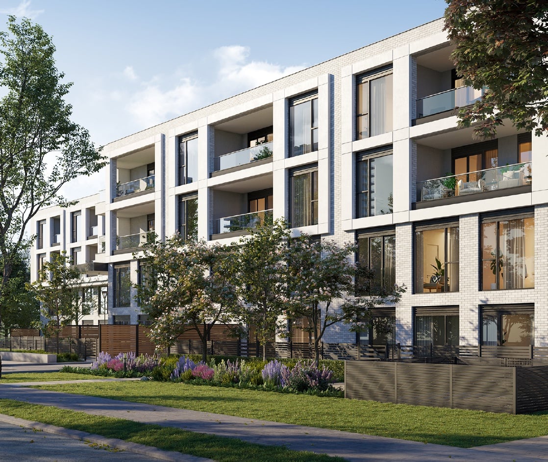 Exterior rendering of Residences on Keewatin Park Towns