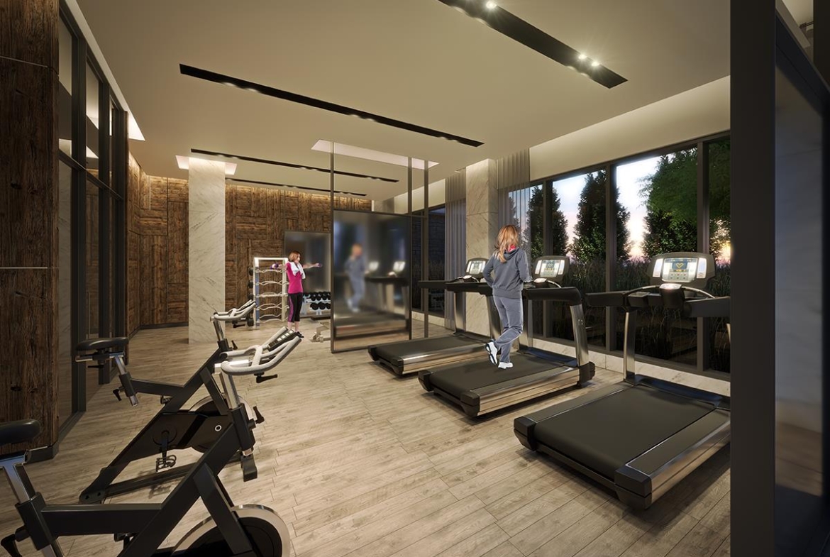 Rendering of SF3 Condos and Towns gym