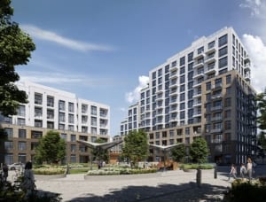 Exterior rendering of Boulevard at the Thornhill Condos