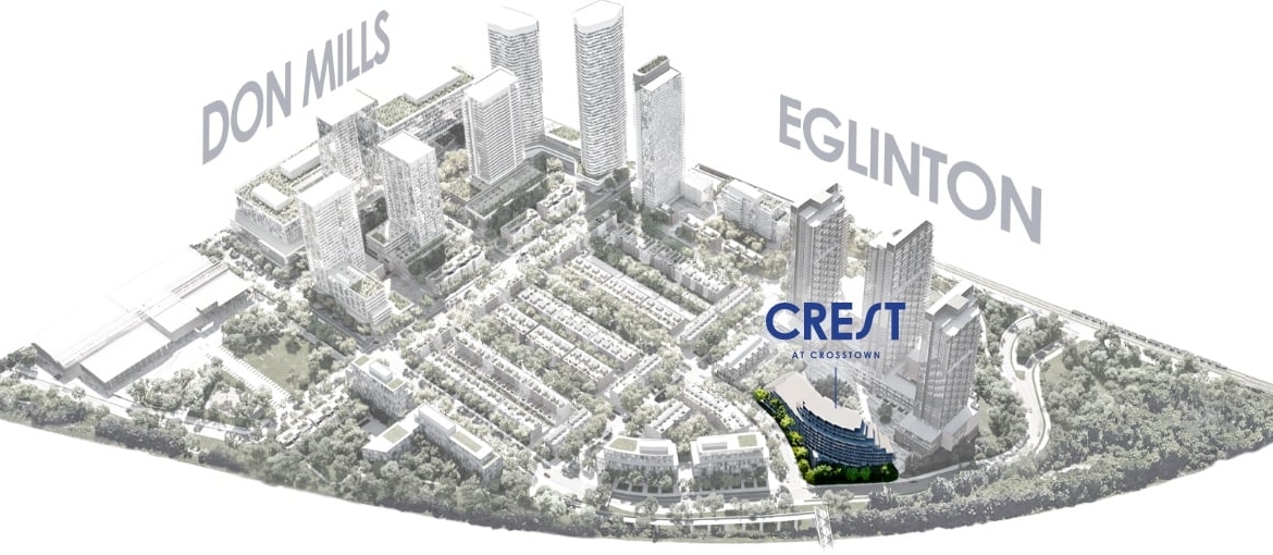 Map of Crest At Crosstown Community