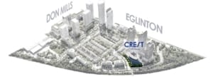 Map of Crest At Crosstown Community