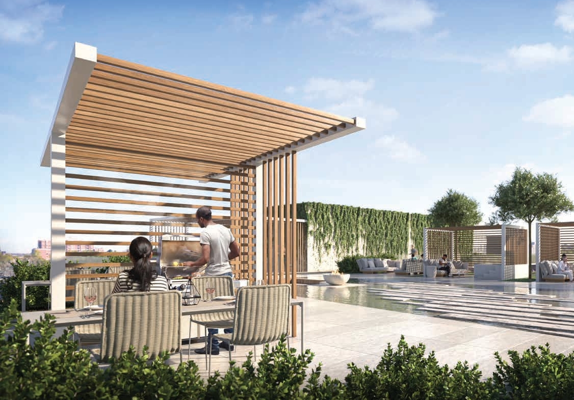 Rendering of 79825 Condos Exterior dining and BBQ