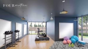 Rendering of Four Sixteen Whitby Condos fitness centre