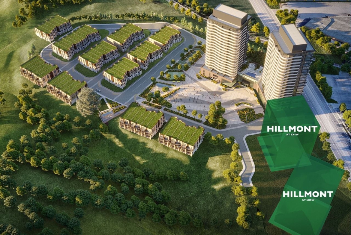 Hillmont at SXSW aerial site overview