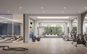 Rendering of Arte Residences fitness centre