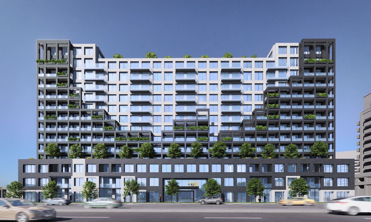 Rendering of Westline Condos exterior during the day