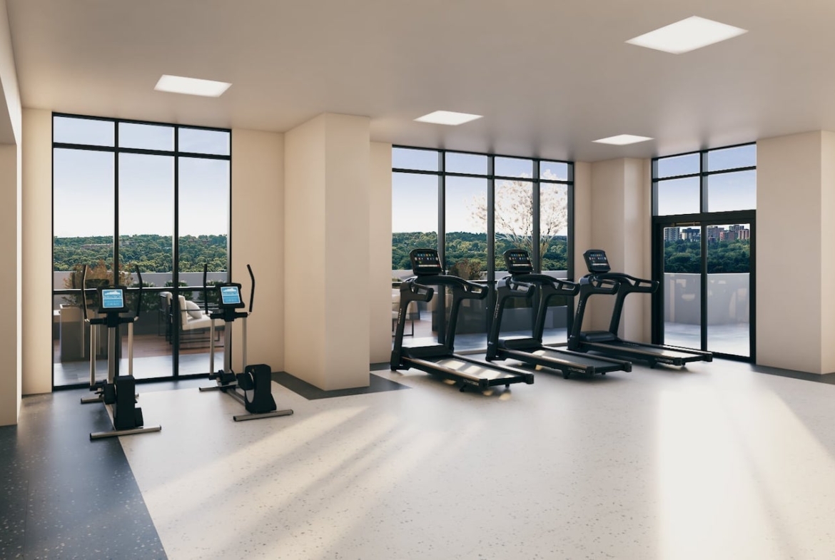Rendering of FourMe Condos gym