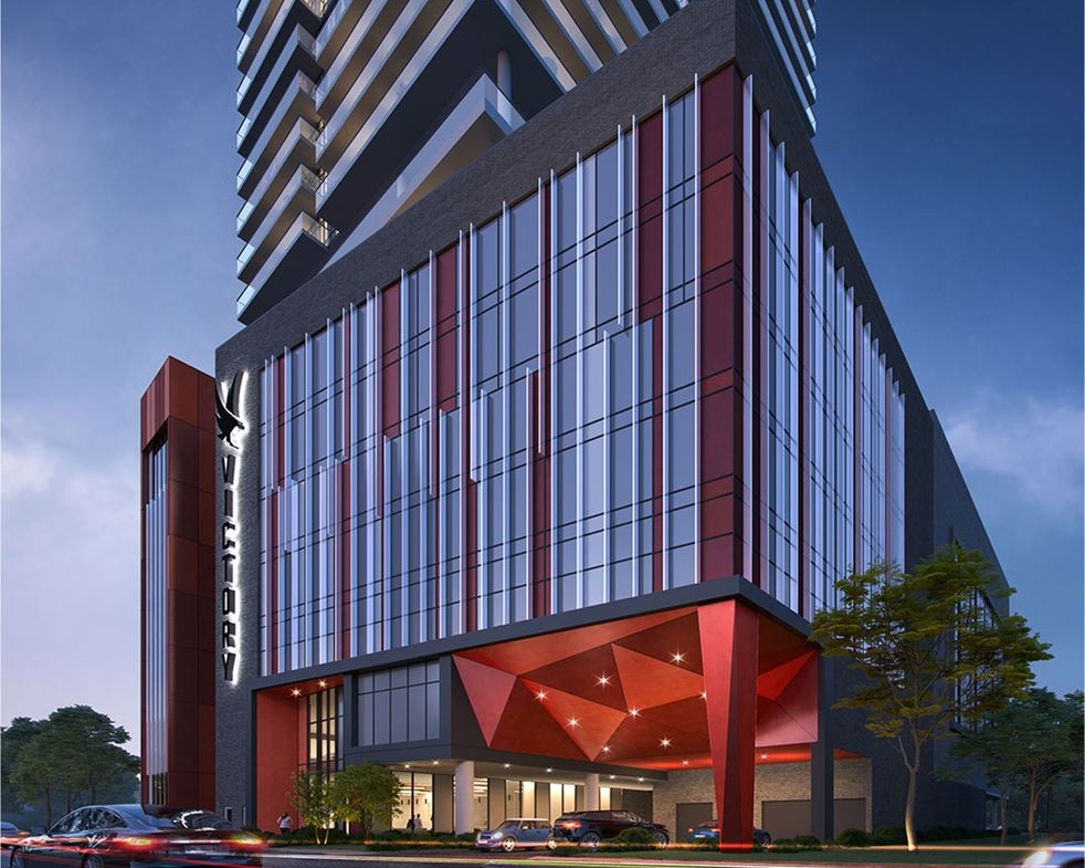 Rendering of Victory Tower Condos exterior