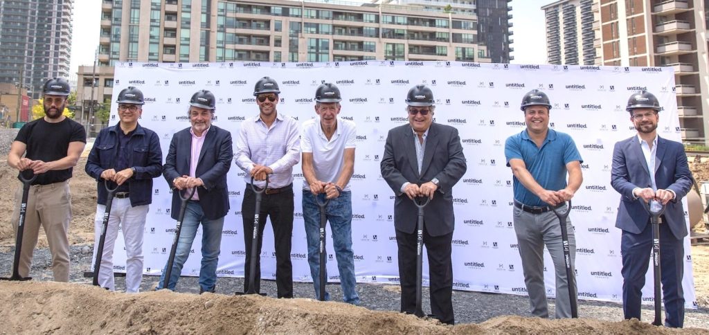 Reserve Properties and Westdale Properties celebrate the start of construction at Untitled Toronto, image by Geoff Fitzgerald