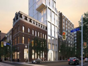 Rendering of 65 George Condos exterior streetscape