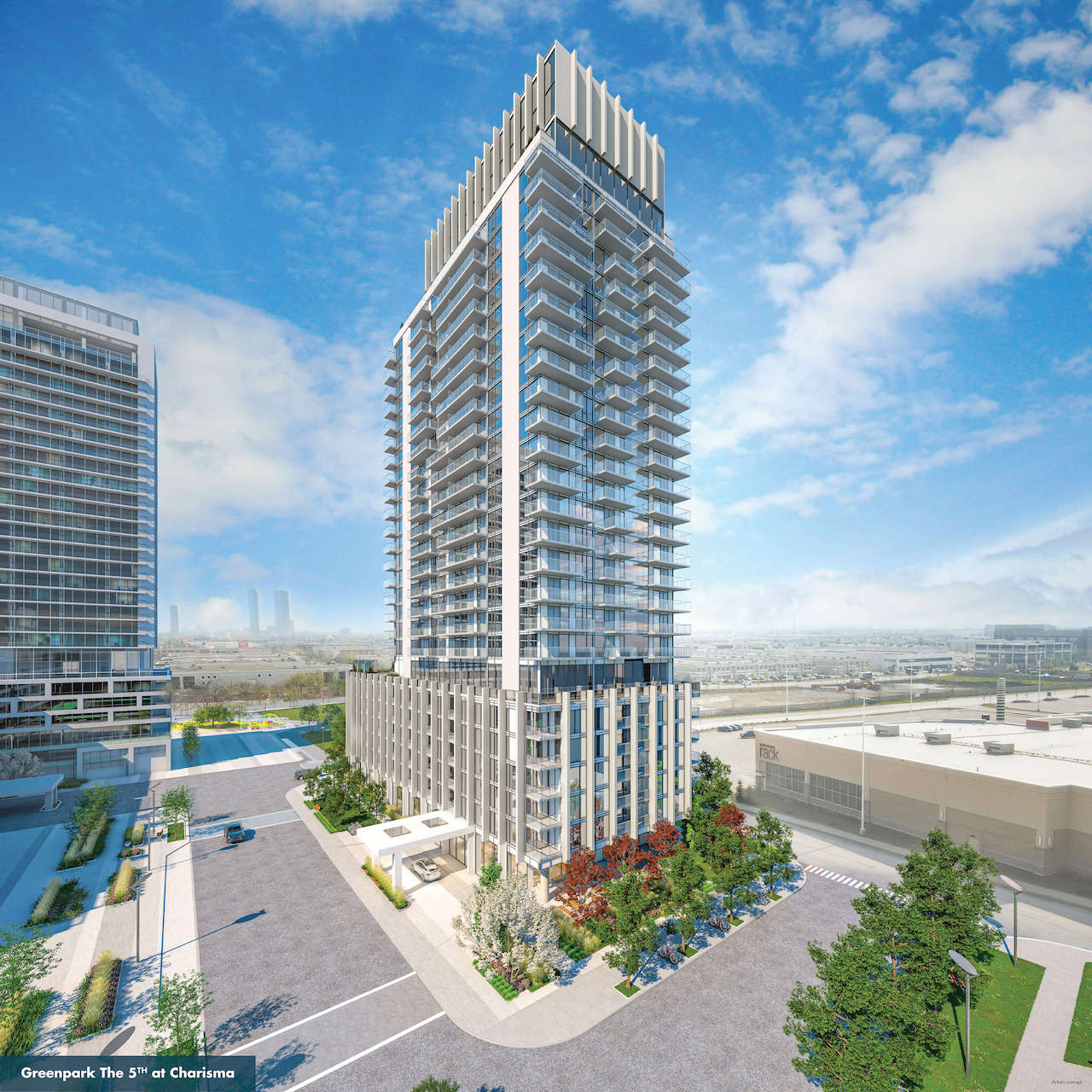 Rendering of The Fifth at Charisma exterior day