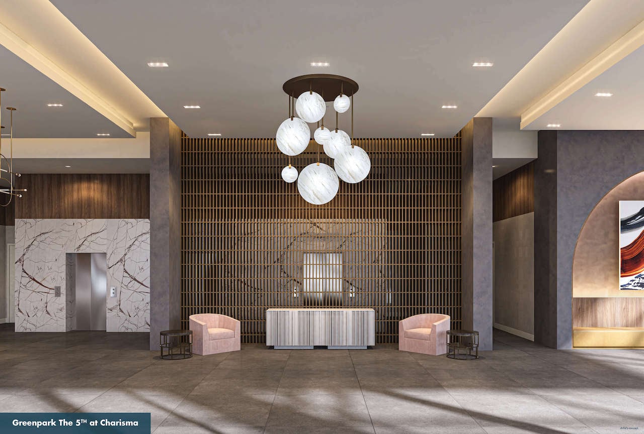 Rendering of The Fifth at Charisma lobby concierge