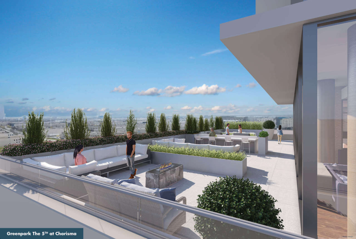 Rendering of The Fifth at Charisma The 5th Club rooftop terrace