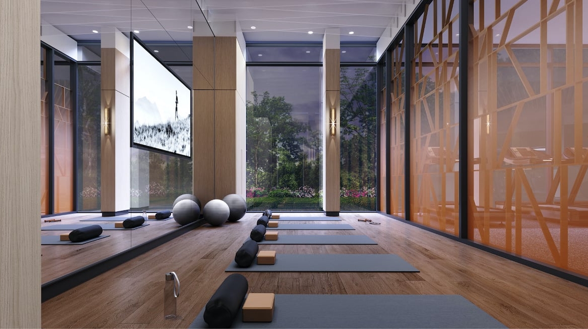 Rendering of Westerly Condos yoga mats