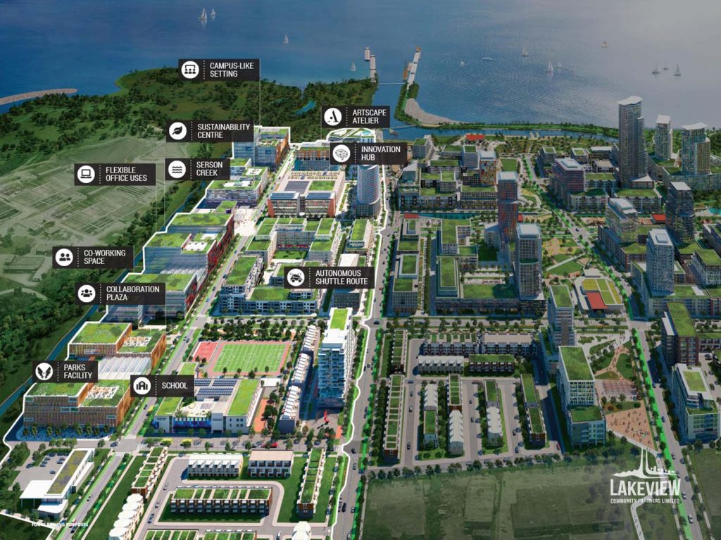 Lakeview Innovation District, Site Map/Renderings by Cicada Design Inc.