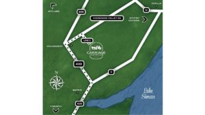 Map of Carriage Ridge Resort at Horseshoe Valley in Shanty Bay Ontario