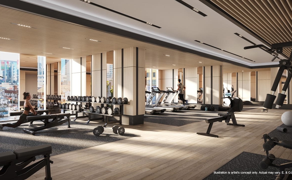 Rendering of 252 Church Condos fitness centre
