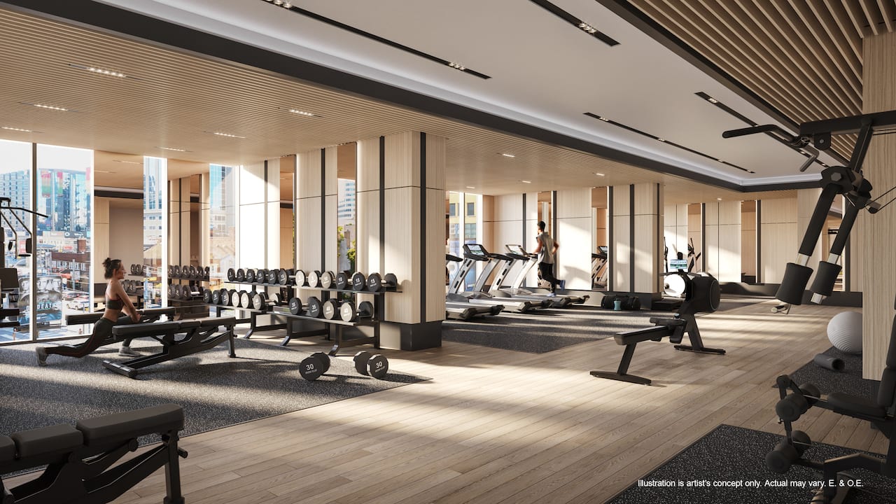Rendering of 252 Church Condos fitness centre
