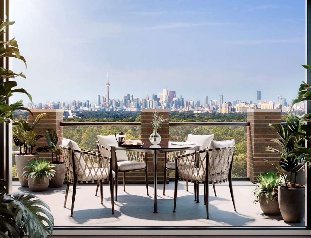 Rendering of The Frederick Condos suite terrace