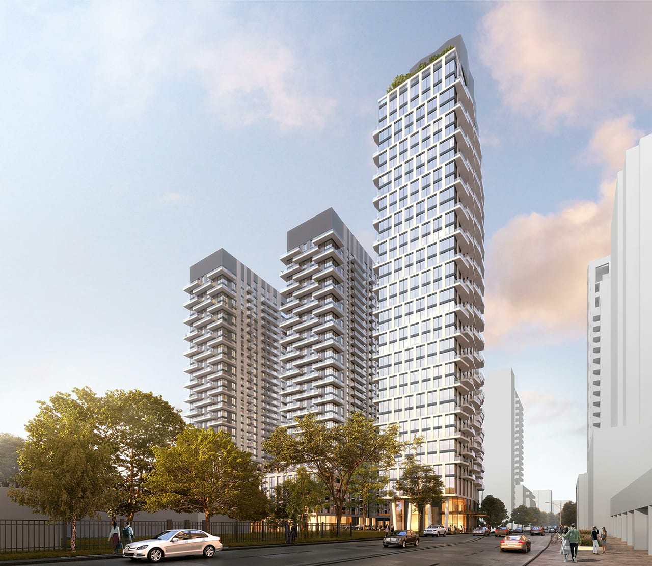 Rendering of 490 St. Clair Condos 3 towers