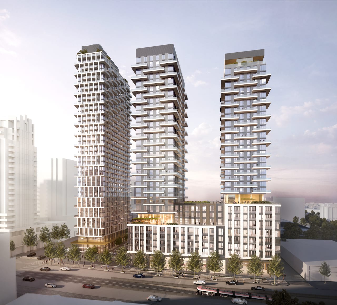 Rendering of 490 St Clair Condos 3 towers