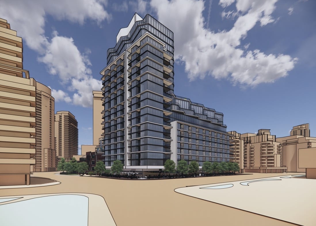 Rendering of 545 Lake Shore exterior old 3