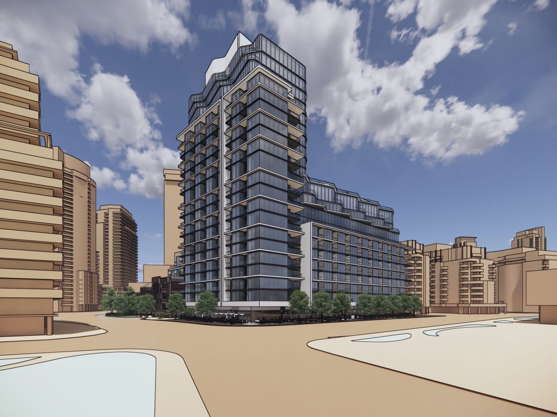 Rendering of 545 Lake Shore exterior old 3