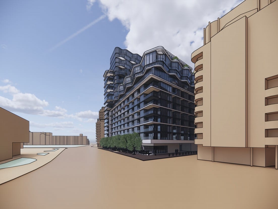 Rendering of 545 Lake Shore exterior old 4