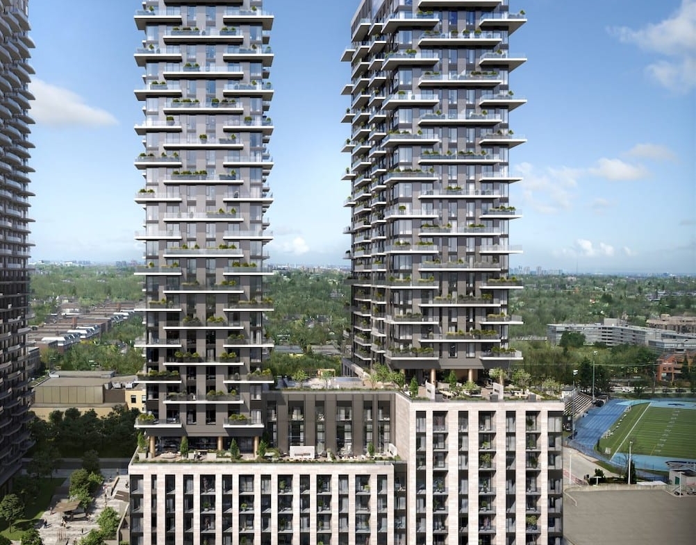 Rendering of Foret Condos exterior full view